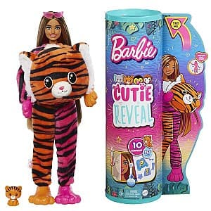 Papusa BARBIE Cutie Reveal Prietenii junglei – Tigrul