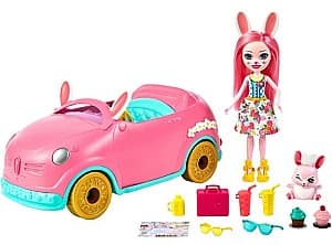 Papusa Mattel Enchantimals Iepuremobilul lui Bree