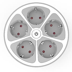 Prelungitor Muhler Multiple socket with 5-way and switch (1006181)