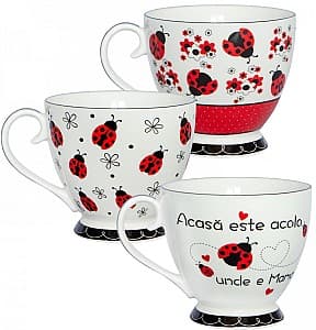 Set pentru ceai și cafea Casa Masa BUBURUZA 445 ml (6 buc)