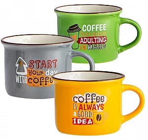 Set pentru ceai și cafea Casa Masa CAFEA 370 ml (6 buc)