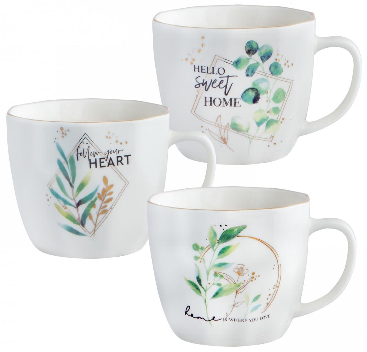 Set pentru ceai și cafea Casa Masa GRANITY BOTANICA 370 ml (6 buc)