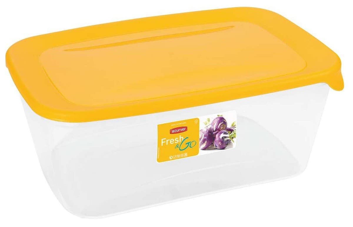 Set de recipiente alimentare Curver FRESH&GO 3,0 L galben