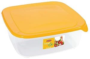 Set de recipiente alimentare Curver FRESH&GO 2,9 L galben