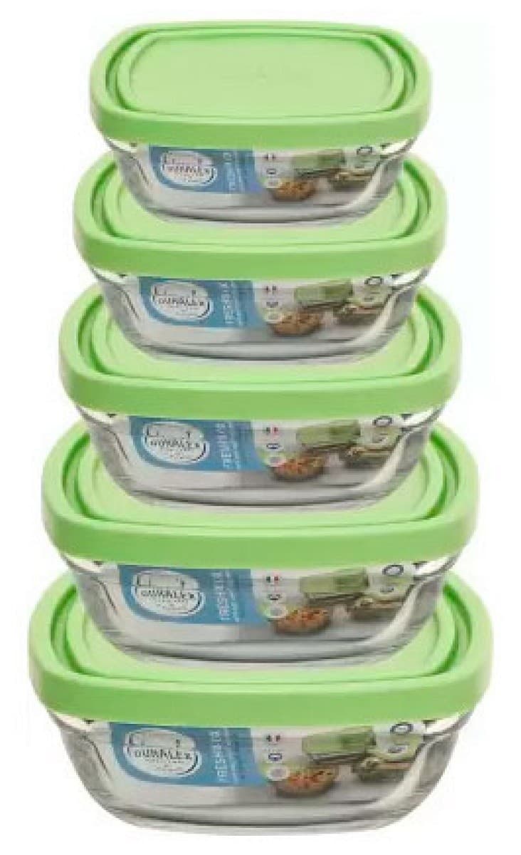 Set de recipiente alimentare DURALEX FRESHBOX Set 5 buc verde