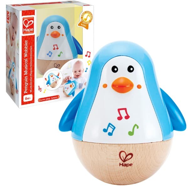 Jucărie muzicală Hape Pinguinul care nu cade