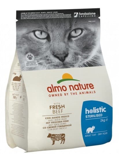 Сухой корм для кошек Almo Nature HOLISTIC Sterilized Beef 2kg