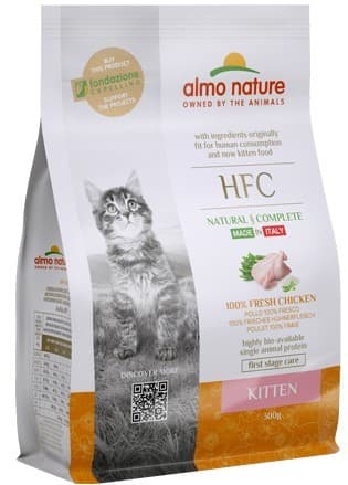 Нrană uscată pentru pisici Almo Nature HFC Kitten Chicken 300g