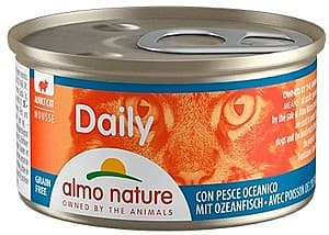 Влажный корм для кошек Almo Nature Cat DAILY Can Mousse Ocean Fish 85g