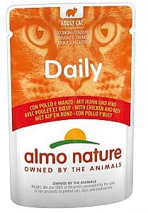 Влажный корм для кошек Almo Nature DAILY Pouch Chicken and Beef 70g