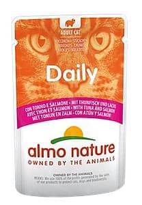 Влажный корм для кошек Almo Nature DAILY Pouch Tuna and Salmon 70g