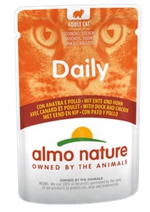 Влажный корм для кошек Almo Nature DAILY Pouch Chicken and Duck 70g