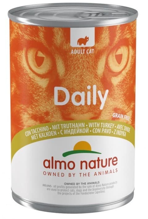 Влажный корм для кошек Almo Nature DAILY Can Turkey 400g