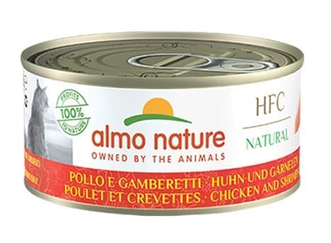 Влажный корм для кошек Almo Nature HFC Can Natural Chicken and Shrimps 150g