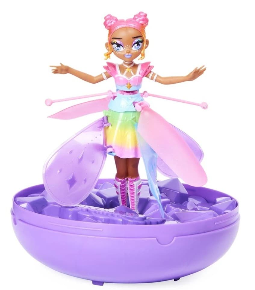 Papusa Spin Master Crystal Flyers Rainbow Glitter