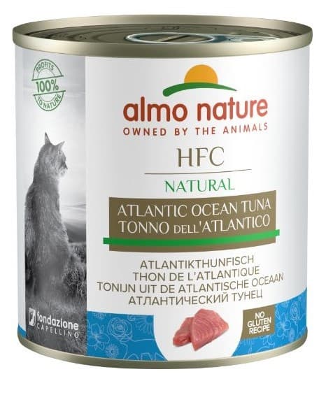 Hrană umedă pentru pisici Almo Nature HFC Can Natural Atlantic Tuna 280g