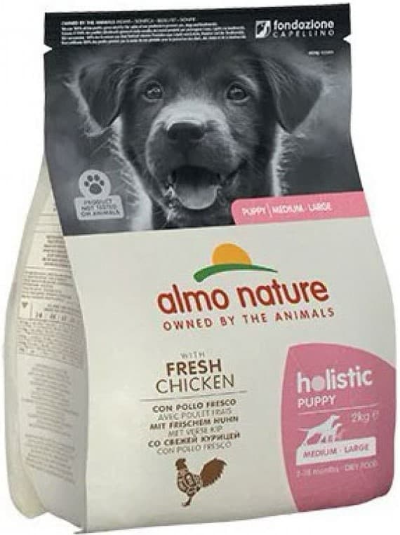 Hrană uscată pentru câini Almo Nature HOLISTIC M-L Puppy Chicken 2kg