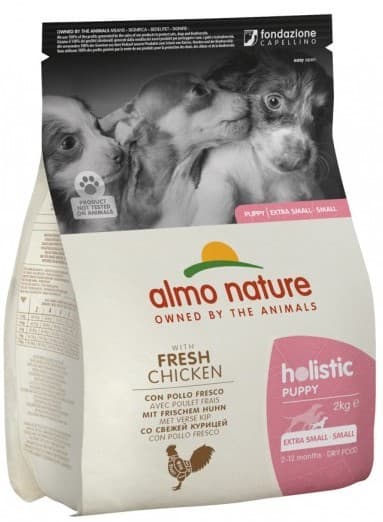 Hrană uscată pentru câini Almo Nature HOLISTIC XS-S Puppy Chicken 2kg