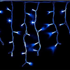 Рождественские огни Веломото Бахрома 100LED синяя