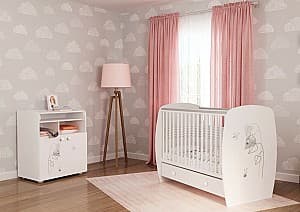 Кроватка Polini Kids French 710 Amis White