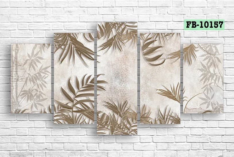Tablou multicanvas Art.Desig Tropical leaves FB-10157