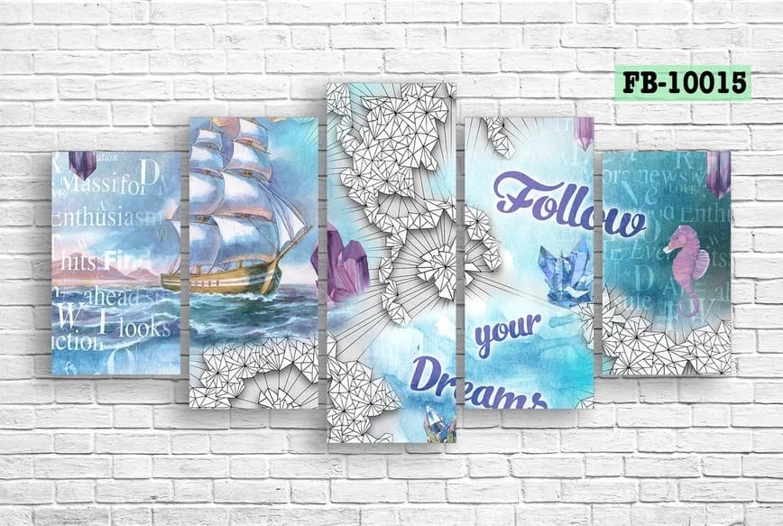 Tablou multicanvas Art.Desig Follow your dreams FB-10015