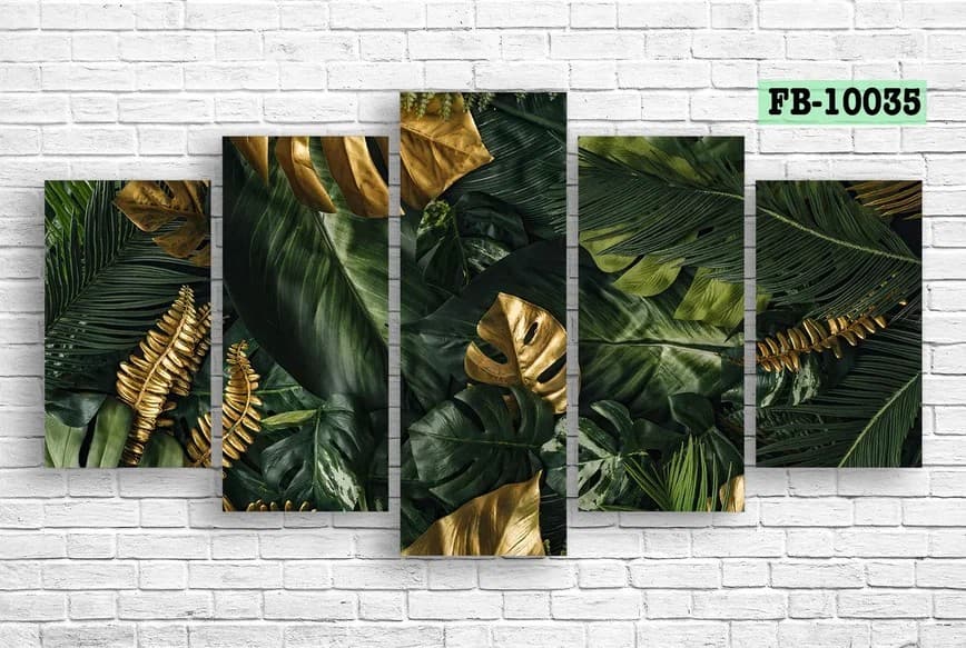 Tablou multicanvas Art.Desig Tropical leaves FB-10035