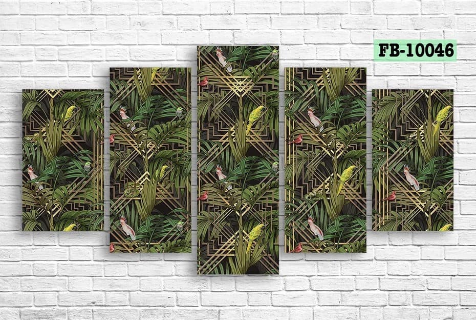 Tablou multicanvas Art.Desig Tropical Leaves FB-10046