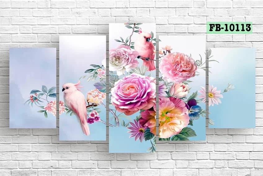 Модульная картина Art.Desig Flowers and birds FB-10113