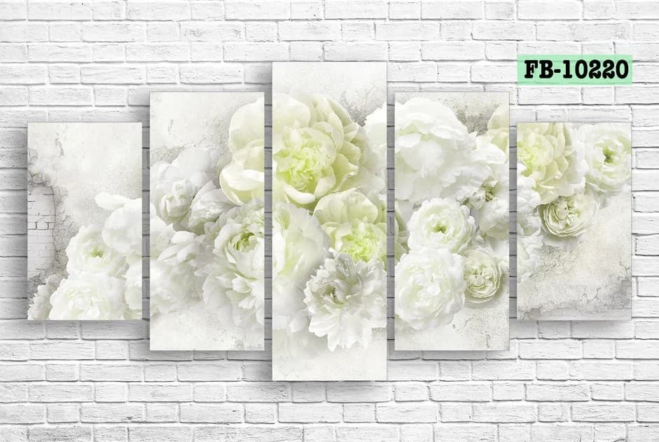 Модульная картина Art.Desig Белые пионы FB-10220