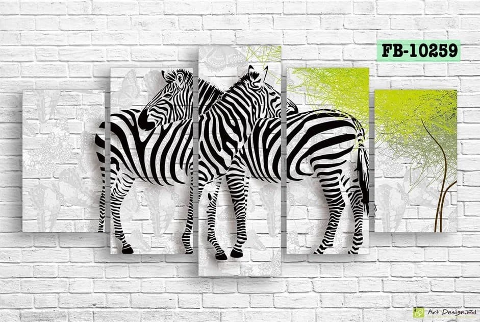 Tablou multicanvas Art.Desig Zebre FB-10259