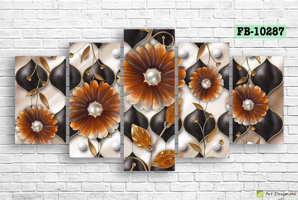 Tablou multicanvas Art.Desig Flowers FB-10287