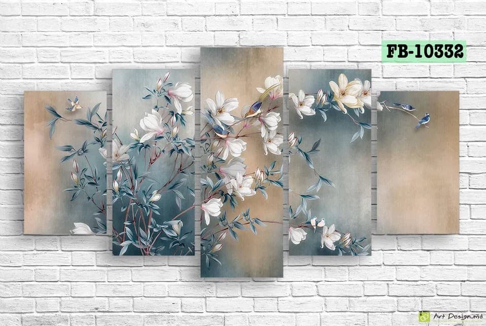 Tablou multicanvas Art.Desig Flowers FB-10332