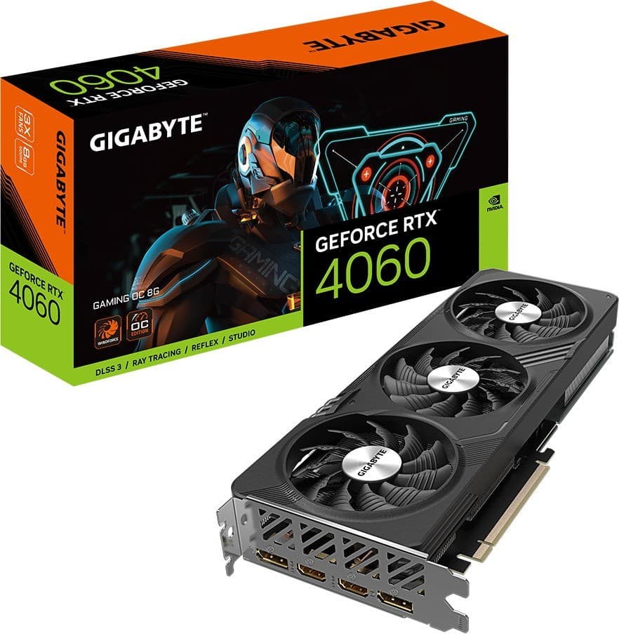 Placa video gaming Gigabyte GeForce RTX­­ 4060 GAMING OC 8G