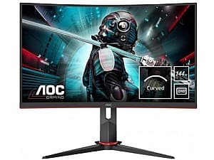 Монитор AOC VA LED CQ27G2U/BK Curved QHD Borderless Black