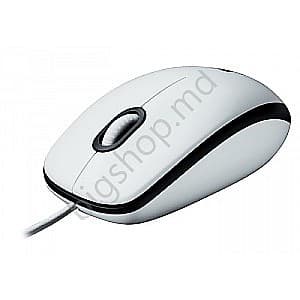 Компьютерная мышь Logitech B100 OEM white (85202)