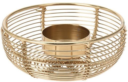 Suport de lumânări Gold D10cm 48284