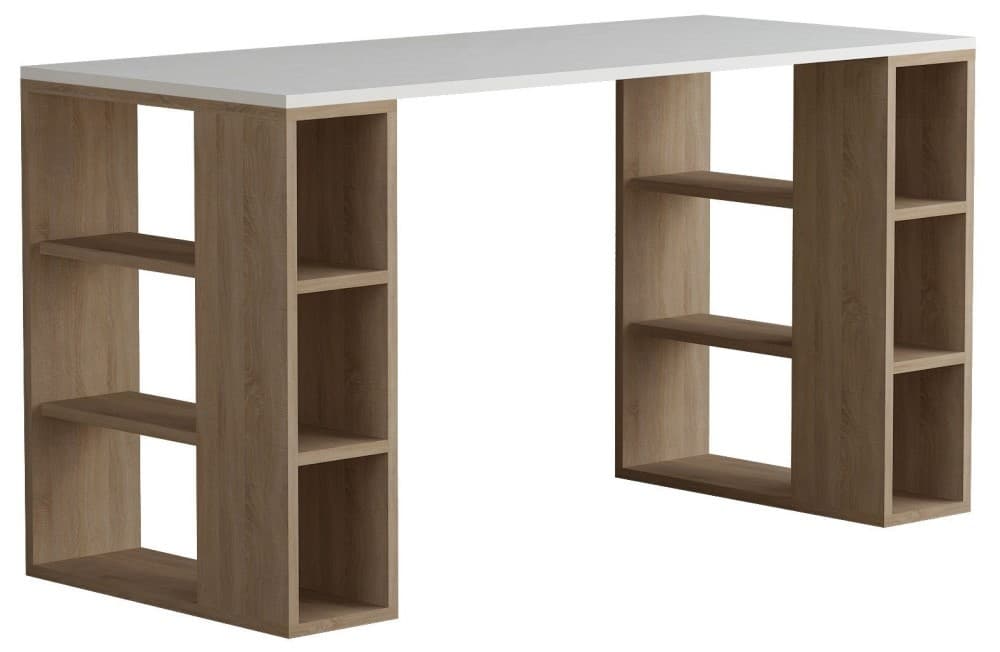 Masa de birou DECO Colmar White/Oak