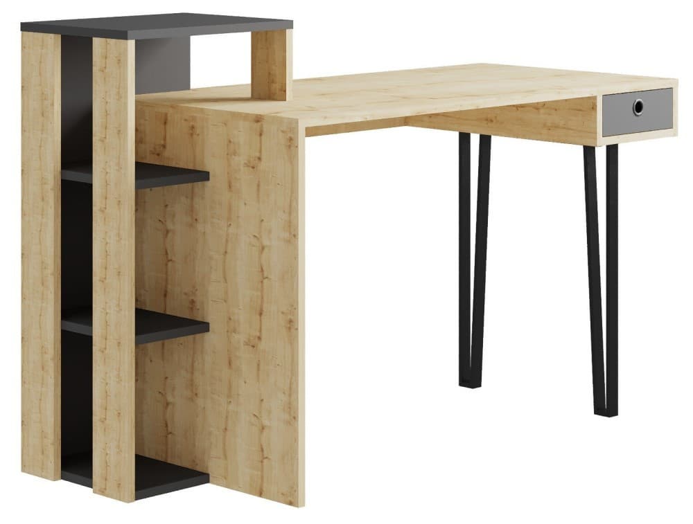 Masa de birou DECO Loyd Oak/Anthracite