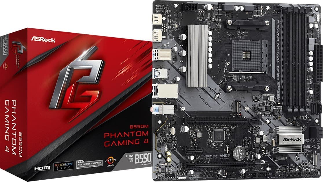 Placă de bază ASRock B550M Phantom Gaming 4