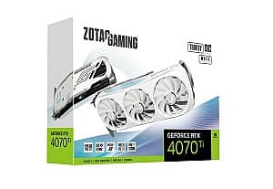 Placa video ZOTAC RTX 4070 Ti Trinity OC White Edition 12GB (ZT-D40710Q-10P)