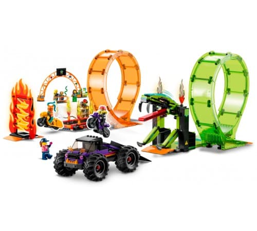 Конструктор LEGO City 60339 Double Loop Stunt Arena