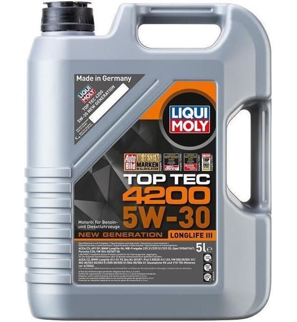 Моторное масло LIQUI MOLY 5W30 TOP TEC 4200 5л