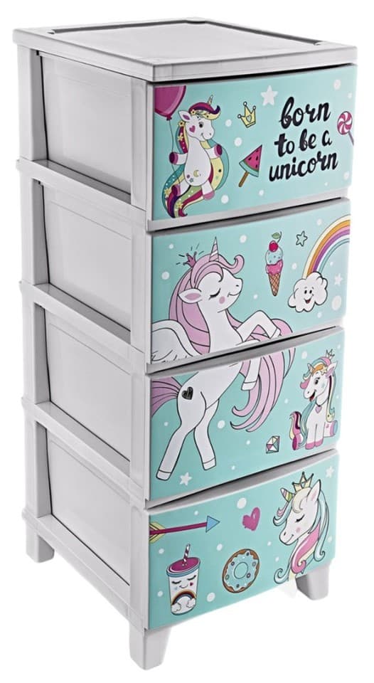 Comoda Polite Unicorn TRN077-05 (White/Blue)