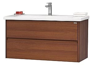 Шкаф подвесной Orka Duden 100 Odeon Red Walnut