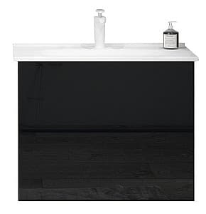 Шкаф подвесной Orka Lucca 80 Legnano Blackglass