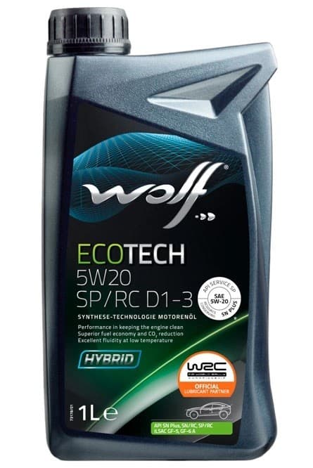 Ulei motor Wolfoil 5W20 ECOTECH D1-3 1l