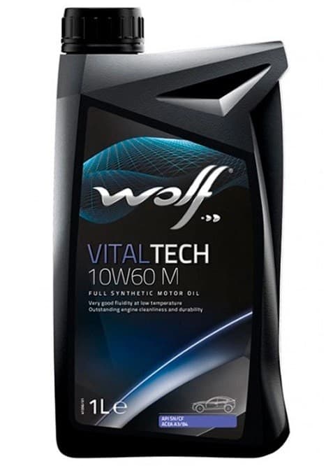 Моторное масло Wolfoil 10W60 VITALTECH M 1l