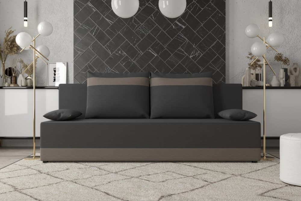 Canapea Space Meble Toledo Rainbow 27/Rainbow 83 (Graphite/Gray-Beige)