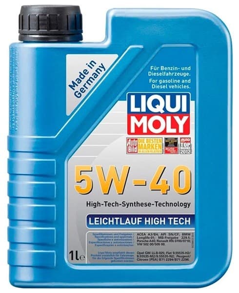 Моторное масло LIQUI MOLY 5W40 LEICHTLAUF HT 1л